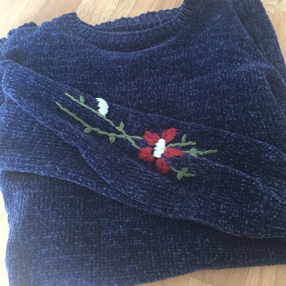 Chenille Sweatshirt Dress